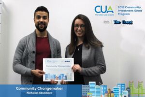 Nick Stoddard & CUA community changemaker award